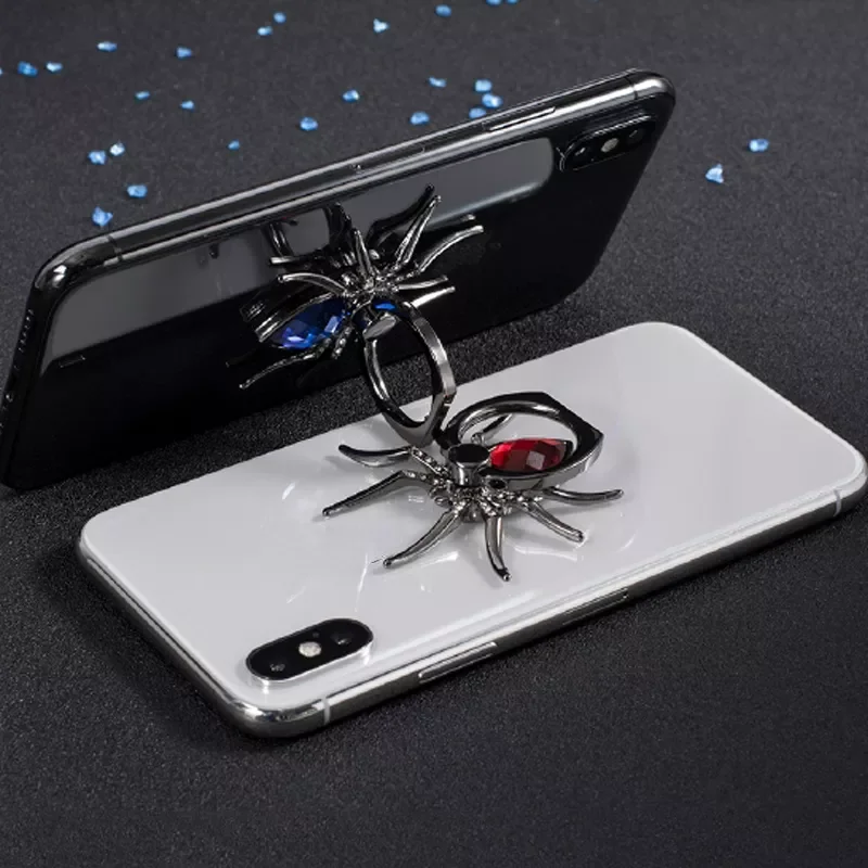 

2023NEW Spider Ring Holder Luxury Diamond Cell Finger Holder 360 Expanding Stand Finger Holder