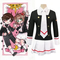 japanese anime girl sakura baicheng human female sailor suit cosplay student jk uniform costume