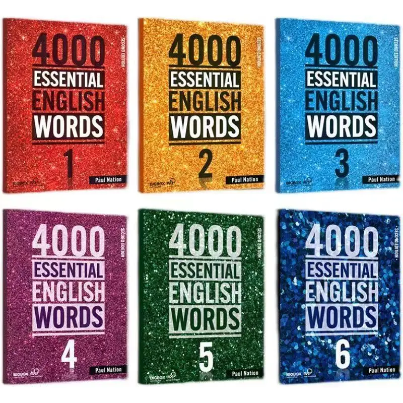 3 книги 4000 Основные английские слова Уровень 1–6 Ielts Sat Core Words Английская словарная