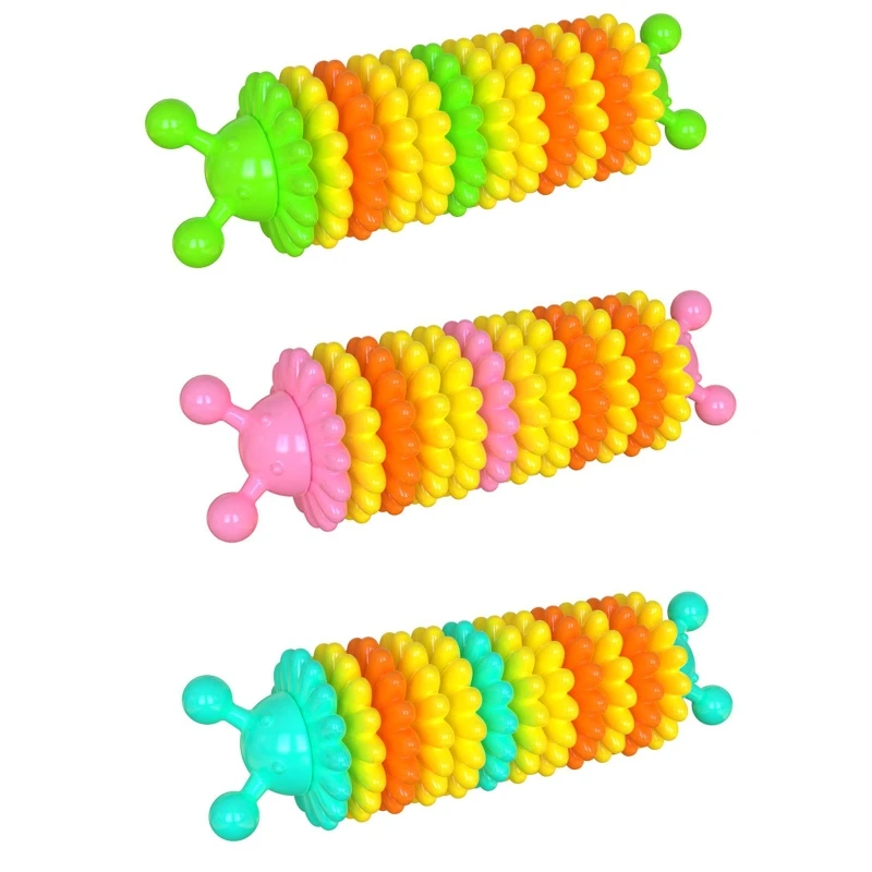 

Dog Chew Toy Caterpillars Shaped Pet Molar Stick Bite-Resistant for Small Medium Dogs Teeth Cleaning Non Toxic Safe TPR