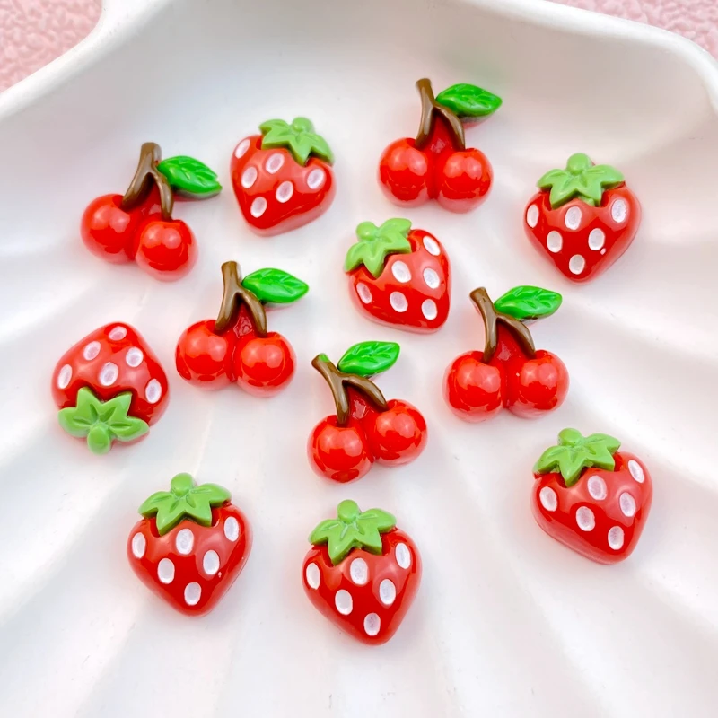 

Мини-клубники из смолы TSXJY, 20 шт