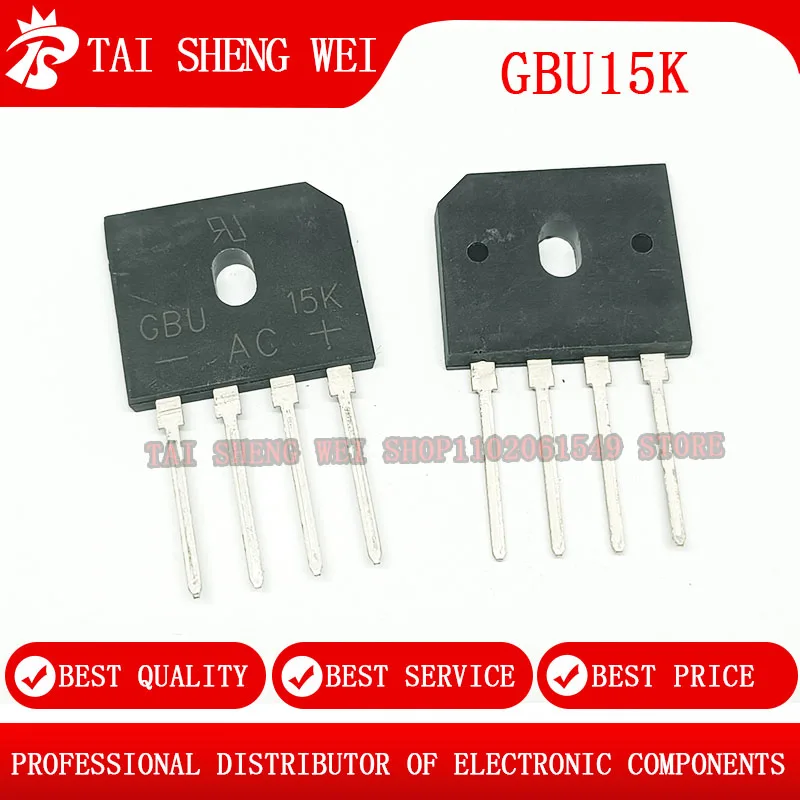 10 шт. U15K80R = GBU15K GBU1508 SIP-4 15 а 800 в DIP