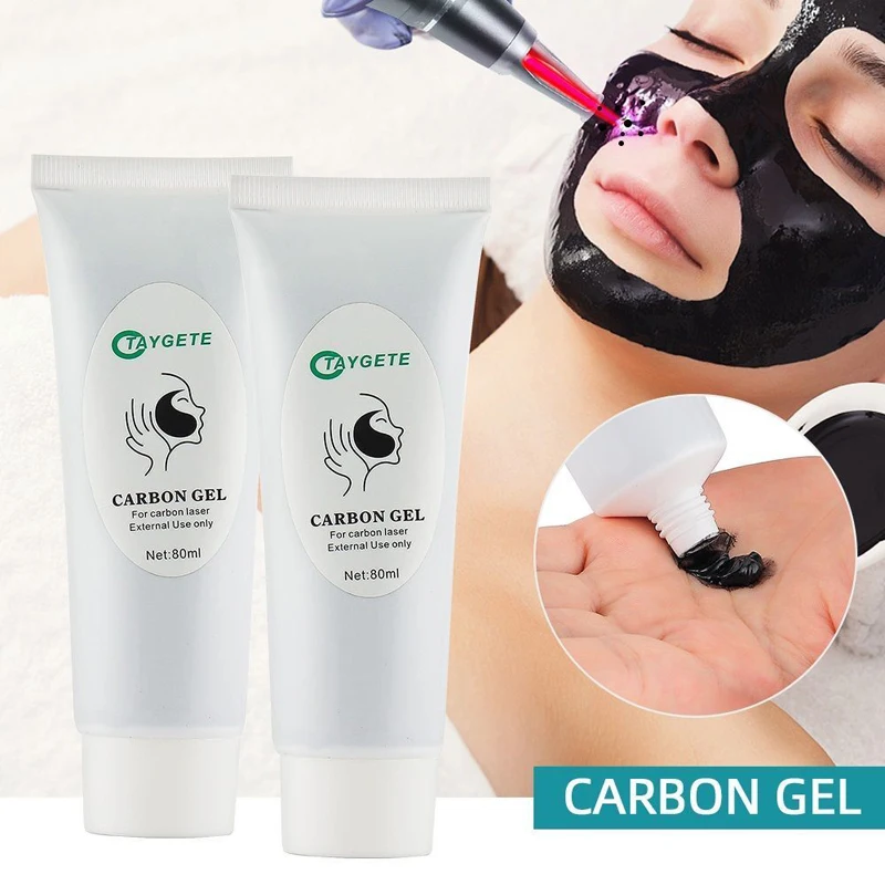 

10pcs 5pcs 2pcs 1pcs Safe Carbon Cream Gel For ND YAG Laser Skin Rejuvenation Skin Whitening Skin Deep Cleaning 80ml Free Ship