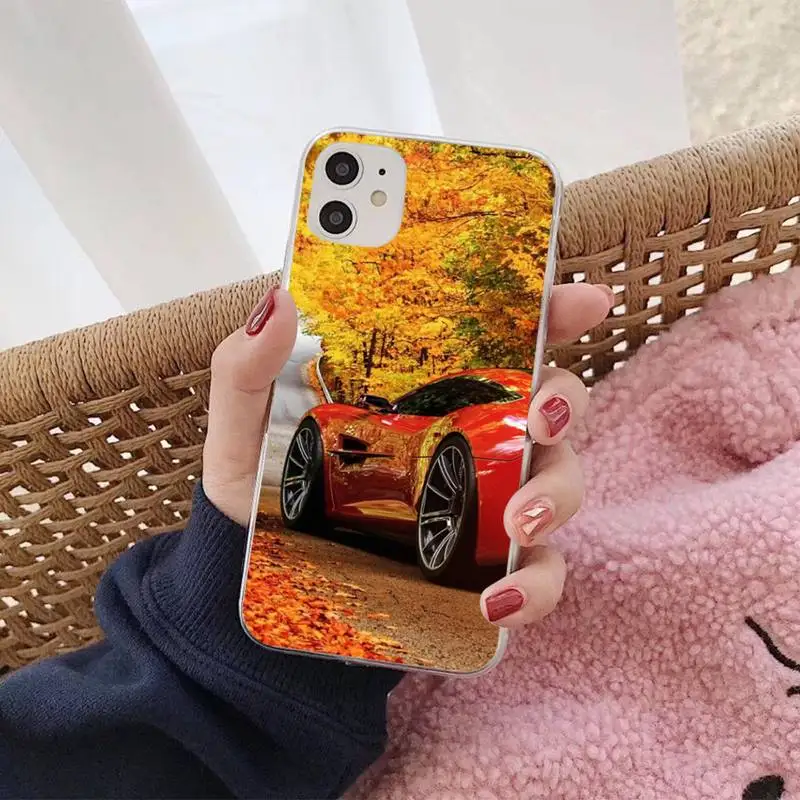Чехол для телефона MaiYaCa с изображением спортивного автомобиля и пейзажа iPhone 11 12 13