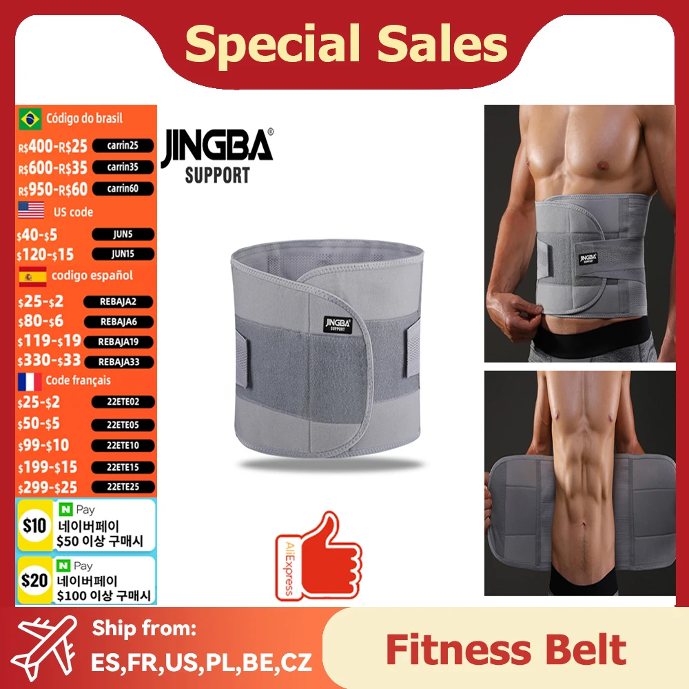 

Adjustable Lumbar Back Belt Lumbosacral Girdle Fitness Belt Lumbar Waist Support Brace Double Banded Musculation Aja Lumbar