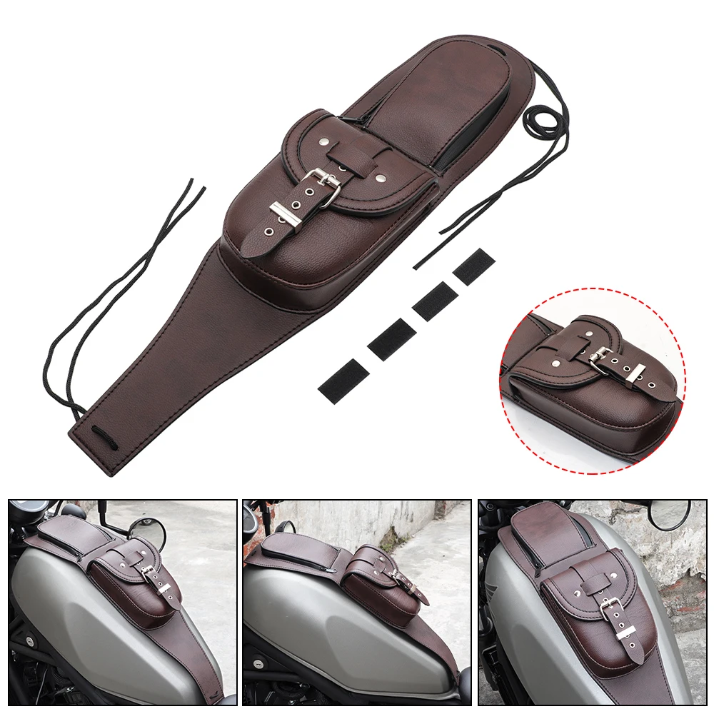 Чехол для топливного бака мотоцикла нагрудник бюстгальтер кожаная сумка