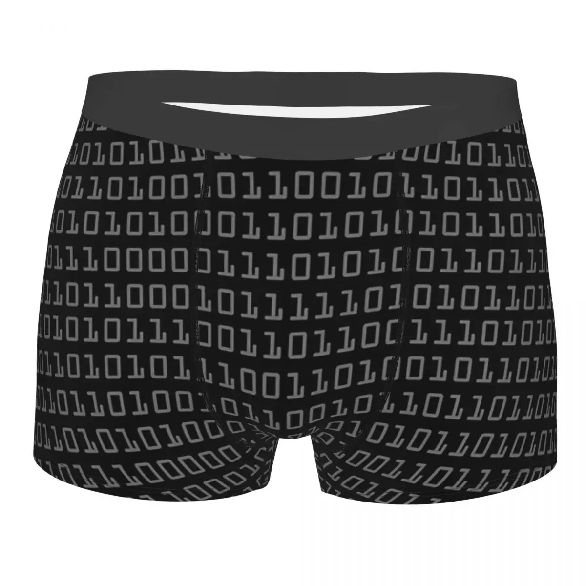 

Computer Binary Code Underpants Breathbale Panties Men's Underwear Print Shorts Boxer Briefs