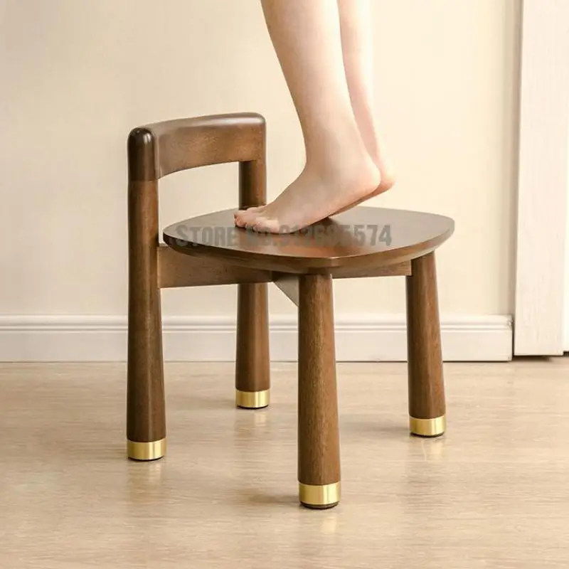 Маленький стул из массива дерева спинка детское кресло обеденный для ребенка