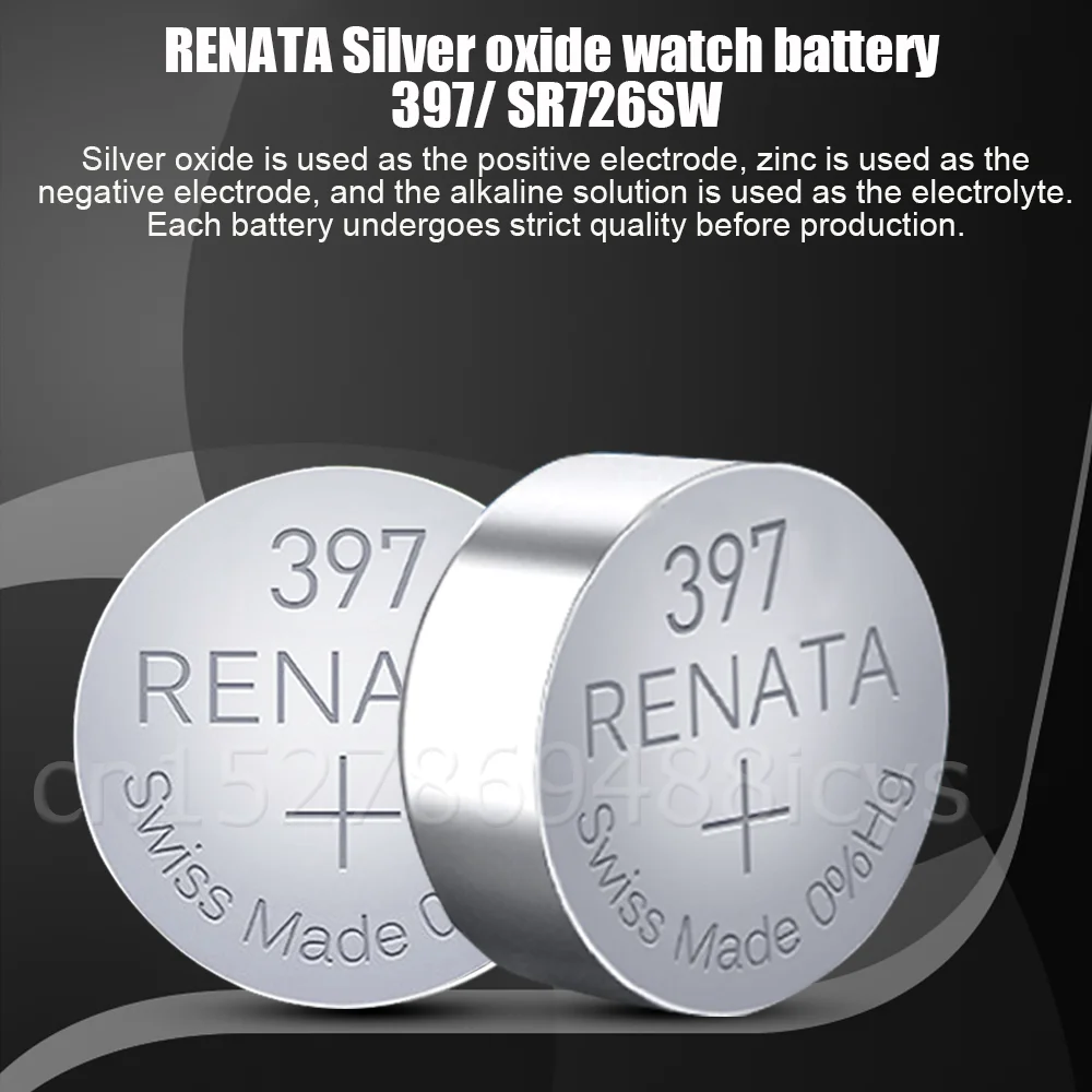 2-5 шт. RENATA 397 SR726SW AG2 LR726 1 55 в аккумулятор из оксида серебра для часов долговечные