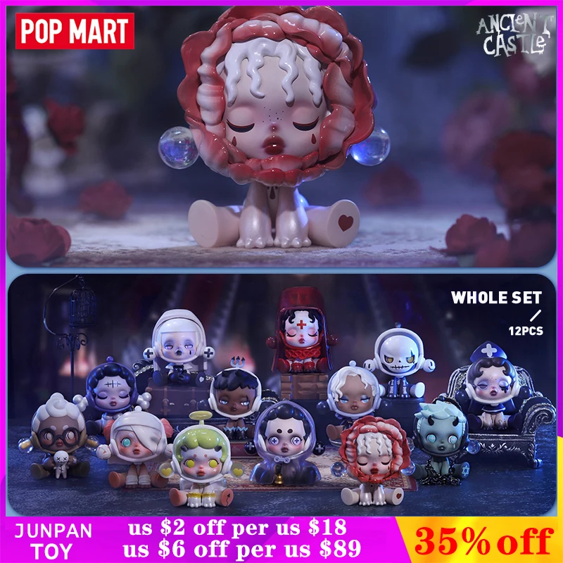 

Original POP MART SkullPanda Ancient Castle Series Collectible Blind Box Kawaii Figurine Girl Gift Cute Fashion Action Figures