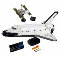 fit 2354pcs star space na5a space shuttle discovery space shuttle model technical building blocks bricks toy gift kid 10283