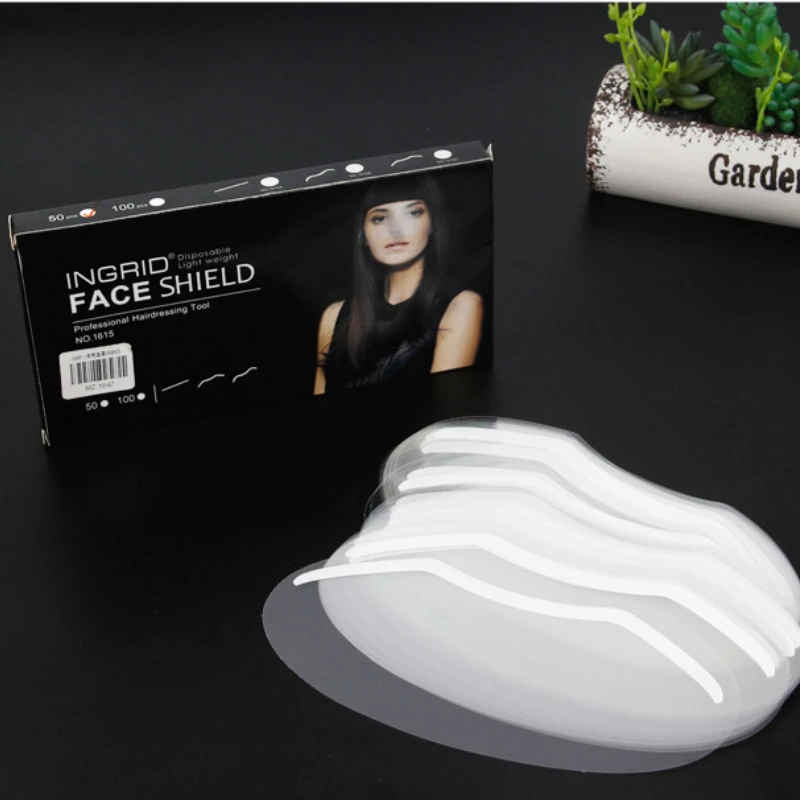

50 pcs Eye Protection Hairdressing Mask Hairspray Isolate Haircut Tool Face Protecting Forehead Mask Face Shield Disposable