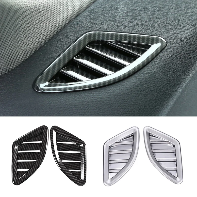

For BMW X1 X2 F47 F48 16-21 2x Dash Panel Front Air Condition A/C Vent Outlet Frame Decorate Cover Trim Car Interior Accessories