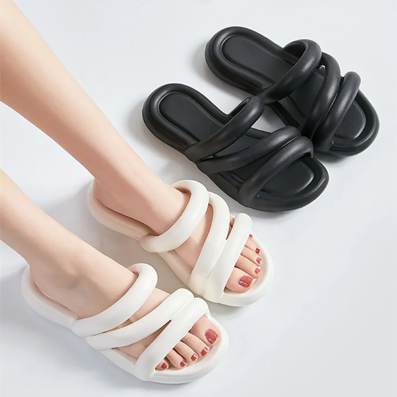 Women's Slippers New Fashion Summer Sandals Soft Sole EVA Beach Shoes Outdoor Non-Slip Comfortable Slide Woman Flip Flops