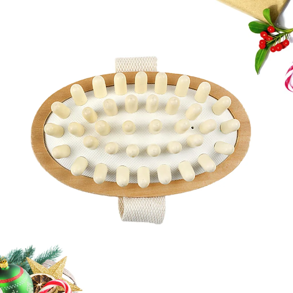 Скруббер для ванны массажер деревянное тело матовая ручная подушка щетка спа