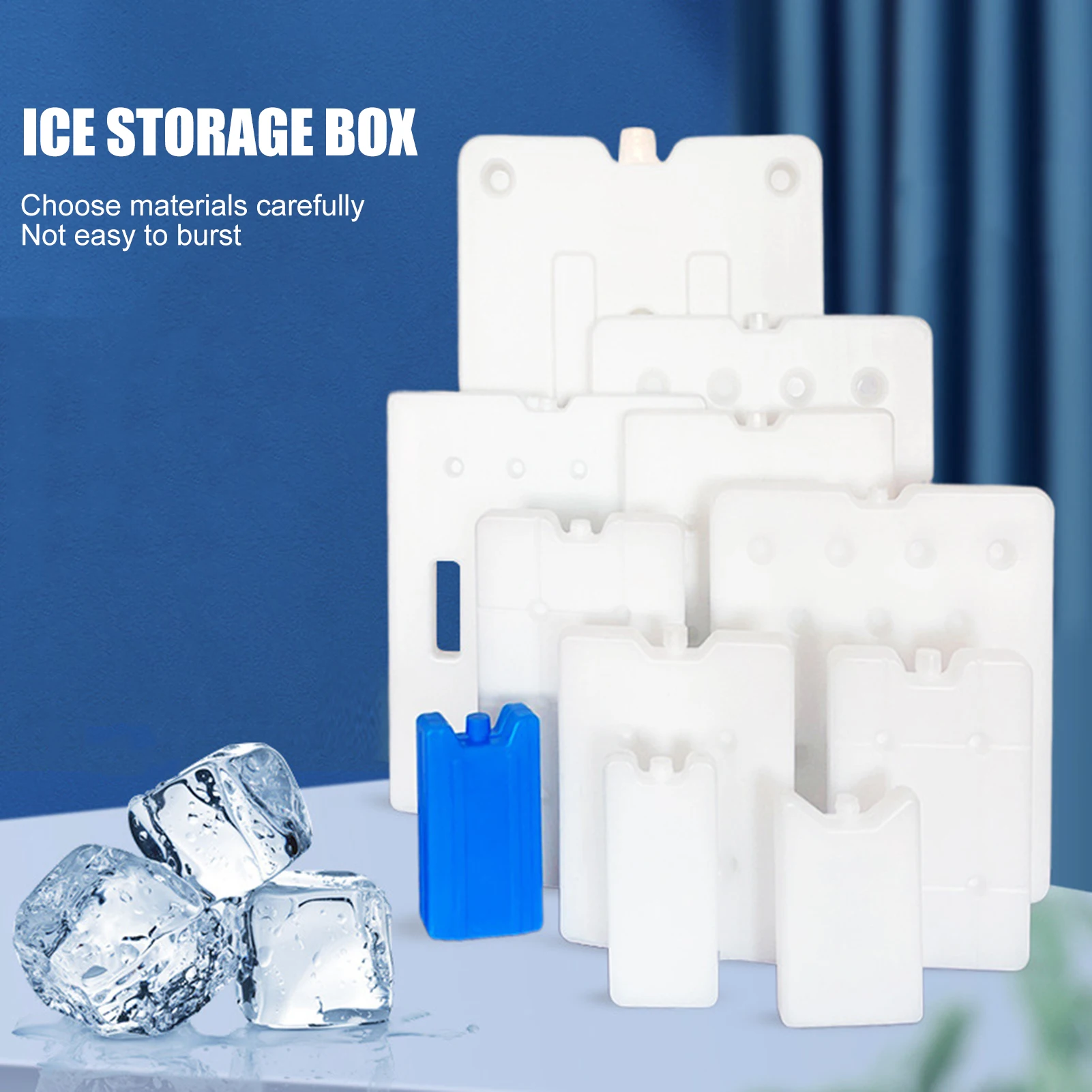 Ice Blocks For Travel Lunch Reusable Cool Cooler Pack Bag Picnic Fresh Food Storage Water Water Injection Box