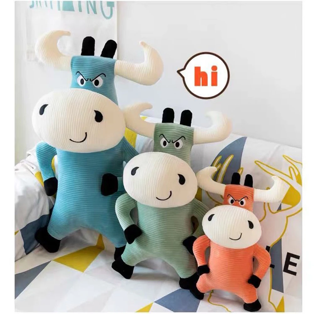 

Плюшевая кукла-корова, милая имитация крупного рогатого скота, плюшевые игрушки, мягкая детская игрушка, подарки на день рождения