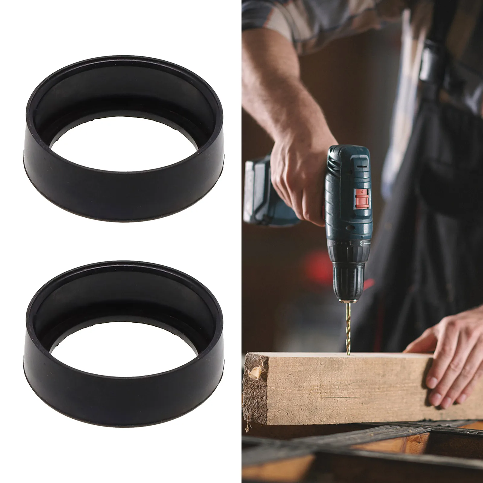 

2pc Power Tool Bearing Rubber Sleeve 607 608 6000 Angle Grinder Electric Hammer Bearing Sleeves Bottom With Steel Ring