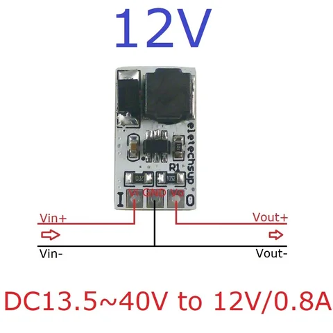 Мини-конвертер DD4012SA Φ в DC 5-40V OUT 3V 3,3 V 4V 5V 6V 7,5 V 9V 12V заменить AMS1117 7805 lm2596