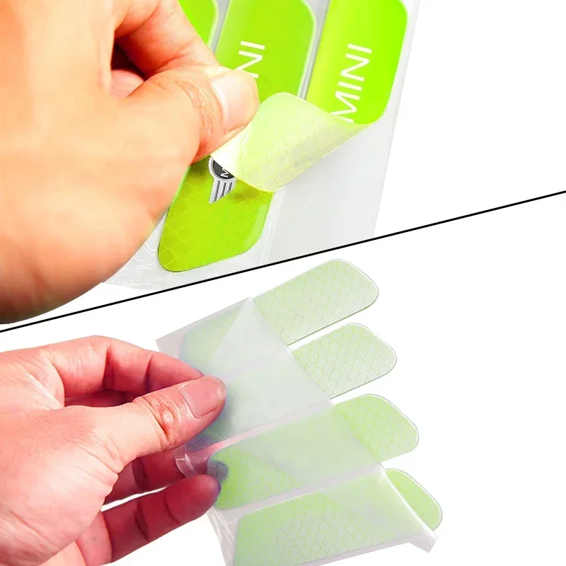 4 шт./компл. автомобильные светоотражающие полосы предупреждающие наклейки