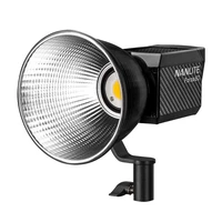 nanlit forza 60w 5600k photography light portable outdoor led light single cob light with bowens bracket for youtube live video