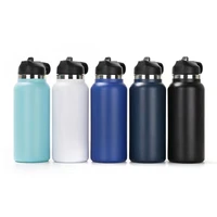 500ml304 stainless steel space outdoor sports water bottle large capacity portable portable straw cup