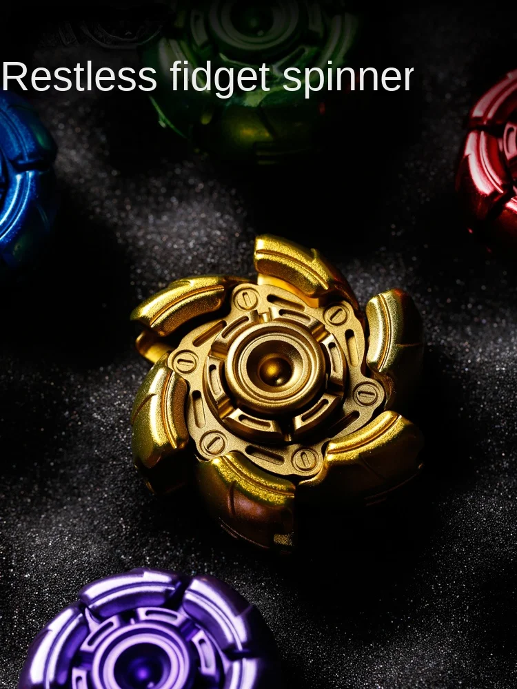 Noise-Moving Fingertip Gyro Alloy Manic Portable Decompression Toy Gift EDC Stress Relief Toy Fidget Spinner