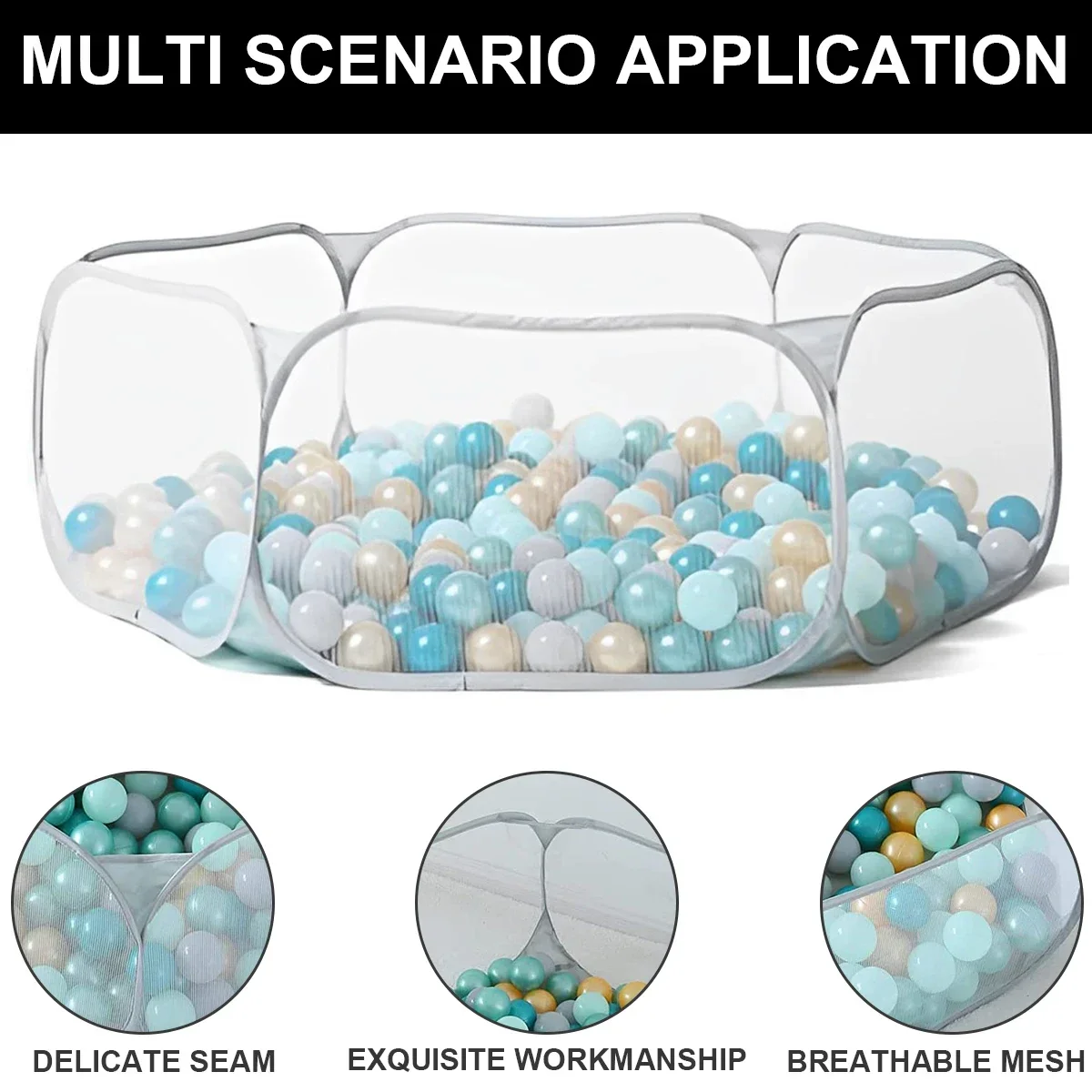 Портативная складная детская игрушка для океанского бассейна с красивым