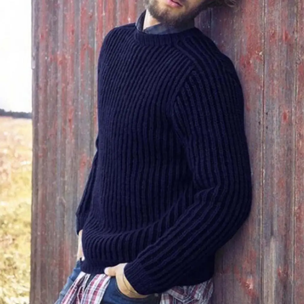 

Sweater Stylish Knitted O Neck Leisure Autumn Sweater for Daily Wear Autumn Sweater Men Sweater