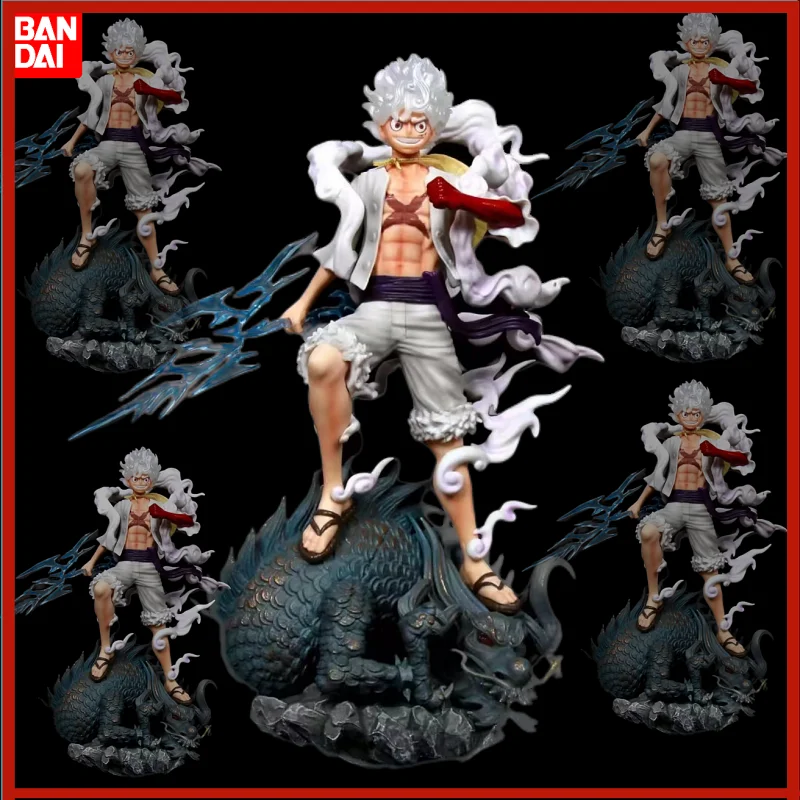 

Anime One Piece 34cm Figures GK Wano Country Sun God Nika Gear5 Luffy Action Figurine PVC Statue Collectible Model Doll Toys