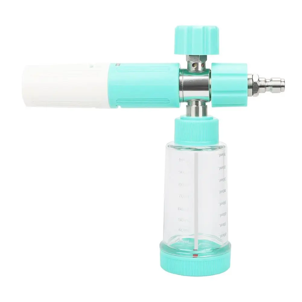 

Регулируемый горшок для пены, 100 мл, с быстроразъемным разъемом 1/4 дюйма, бутылка-распылитель для мыльной пены, пистолет для мойки высокого давления для автомойки