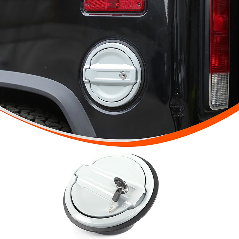 

Для Hummer H2 2003-2009 ABS алюминиевый сплав автомобильный Стайлинг крышка топливного бака Противоугонная крышка с замком Наклейка Защитные аксессуары для автомобиля