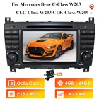 DSP IPS 8Core Android 10 GPS навигация автомобильный DVD-плеер для Mercedes Benz C-Class 2004-2007 W203 CLC 2008-2010 CLK W209 2005-2011