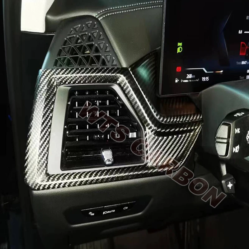 Настоящие аксессуары для интерьера из углеродного волокна крышка центральной
