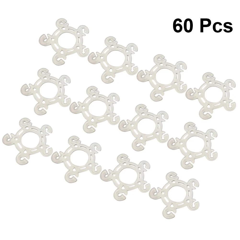 

60 Pcs Wedding Balloons Balloons Accessories Button Balloons Buckles Practical Holder Balloons Holder