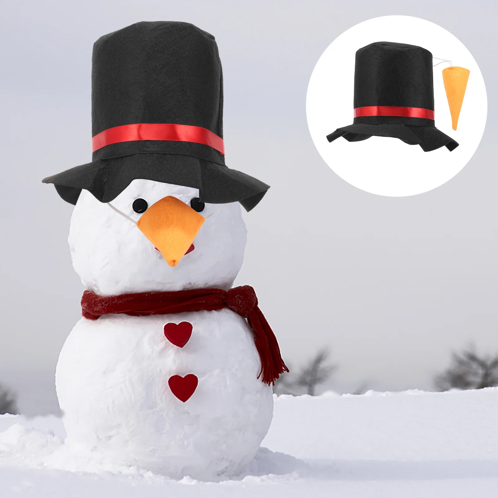 

Christmas Cosplay Decor Hat Nose Snowman Costume Accessory Supply Halloween Adult Costumes Aldult