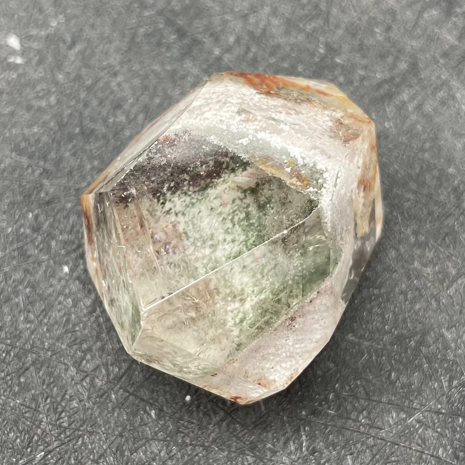 50 г Натуральный Зеленый Фантом бесплатно форма хрустальный камень украшение