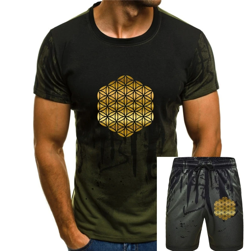 

Flower Of Life T Shirt Geometrical Shapes Fruit Of Life Hipster New Top Unisex Unisex Men Women Tee Shirt