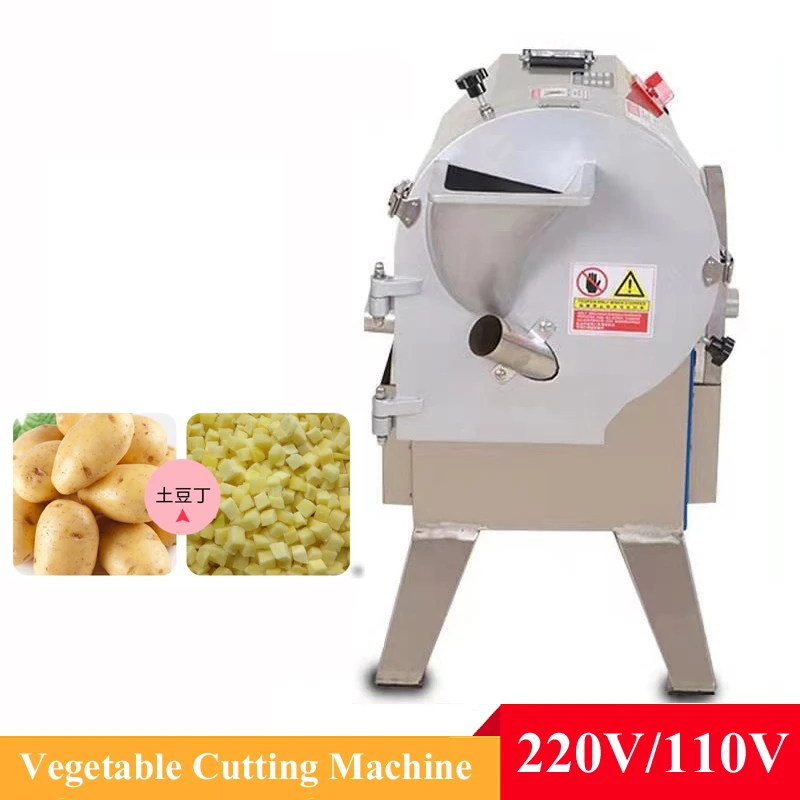 

Commercial Vegetable Cutter Machine Potato Cucumber Cabbage Chopper Electric Slicer Shredder Dicing Machine Stainless Steel
