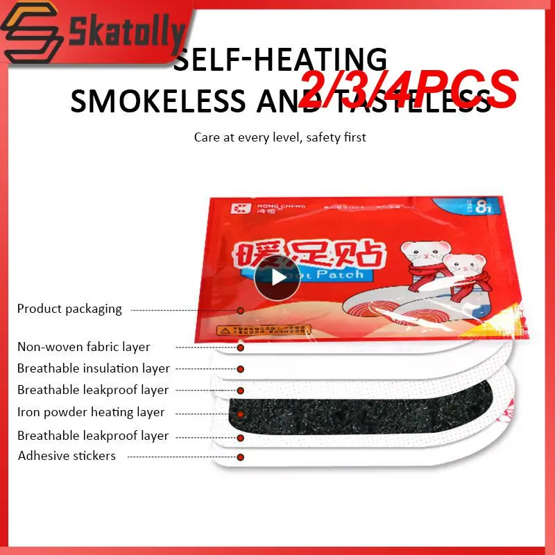 

2/3/4PCS 10pair/Heating Insole Warm Stickers Paste Pads Hand Foot Winter Warm Sticker Pads Heat Packs Long Lastin Gifts For