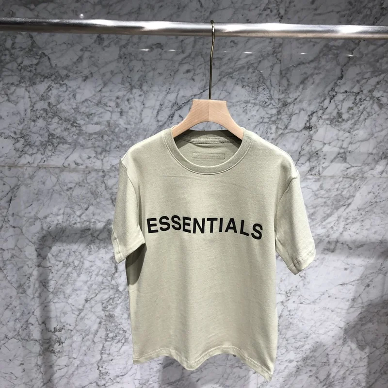 

Essentials T-shirt Kids Clothes Silica Gel Letters T Shirt for Girl Boy Short Sleeve Fashion Children Cotton 110-150cm Tee Tops