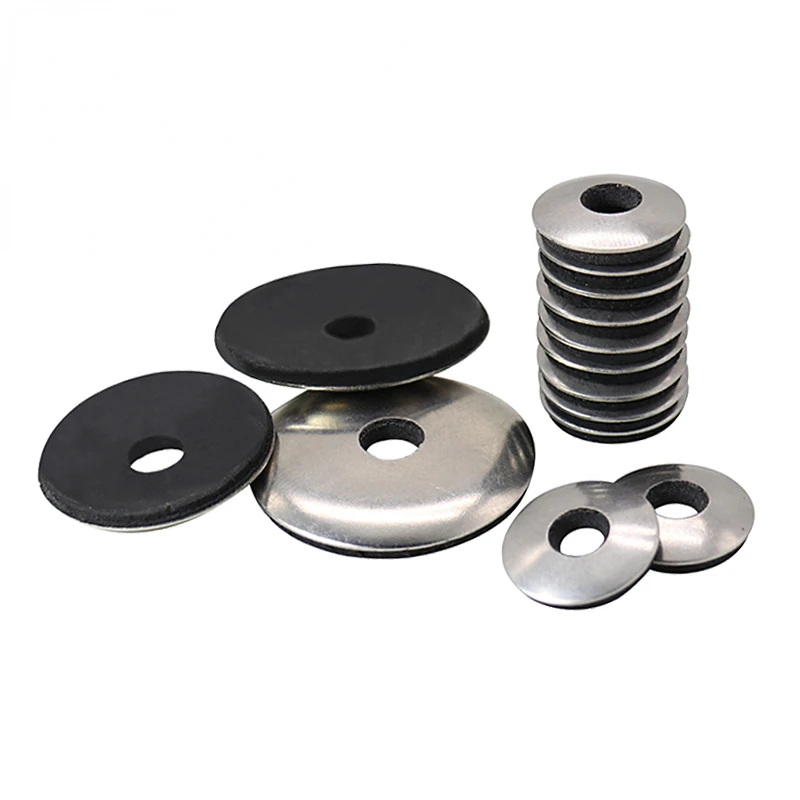 

Waterproof Washers EPDM Anti-skid Washers Drill Tail Gasket Composite Sealing Washers Plain Washers 304 Stainless Steel GB/T