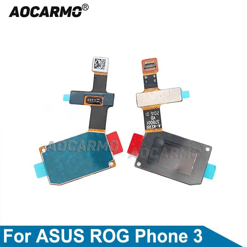 Aocarmo для ROG3 ZS661KS датчик отпечатков пальцев Touch ID Home гибкий кабель для ASUS ROG Phone3 ремонт Запасная часть