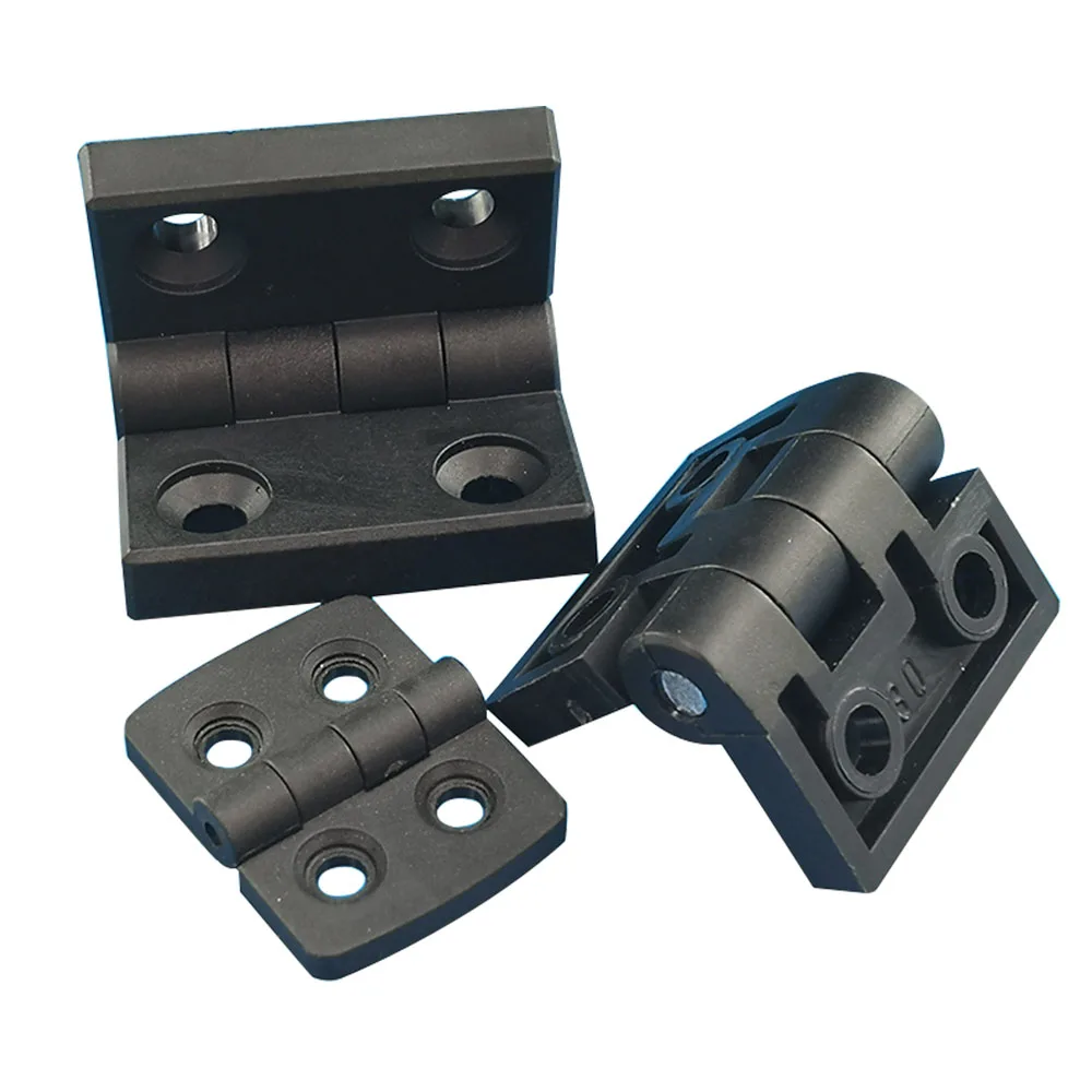 

1PC Black Aluminum Profile Nylon Hinge Bracket Fastener with scews and nuts for EU standard 2020 3030 4040 Aluminum profile