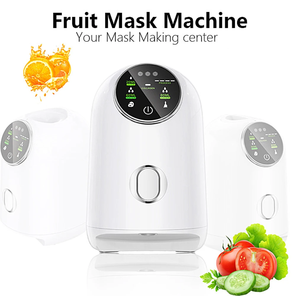 LCD Beauty Facial Mask Maker Machine DIY Fruit Natura Vegetable Face Collagen Self-made Mask Rejuvenation Skin SPA Care Tools