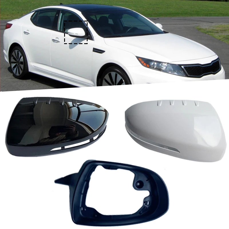 

For Car mirror cover Side mirror For Kia K5 2011 2012 2013 2014 2015 car Rear view mirror housing 87616 2T010A 87626 2T010A