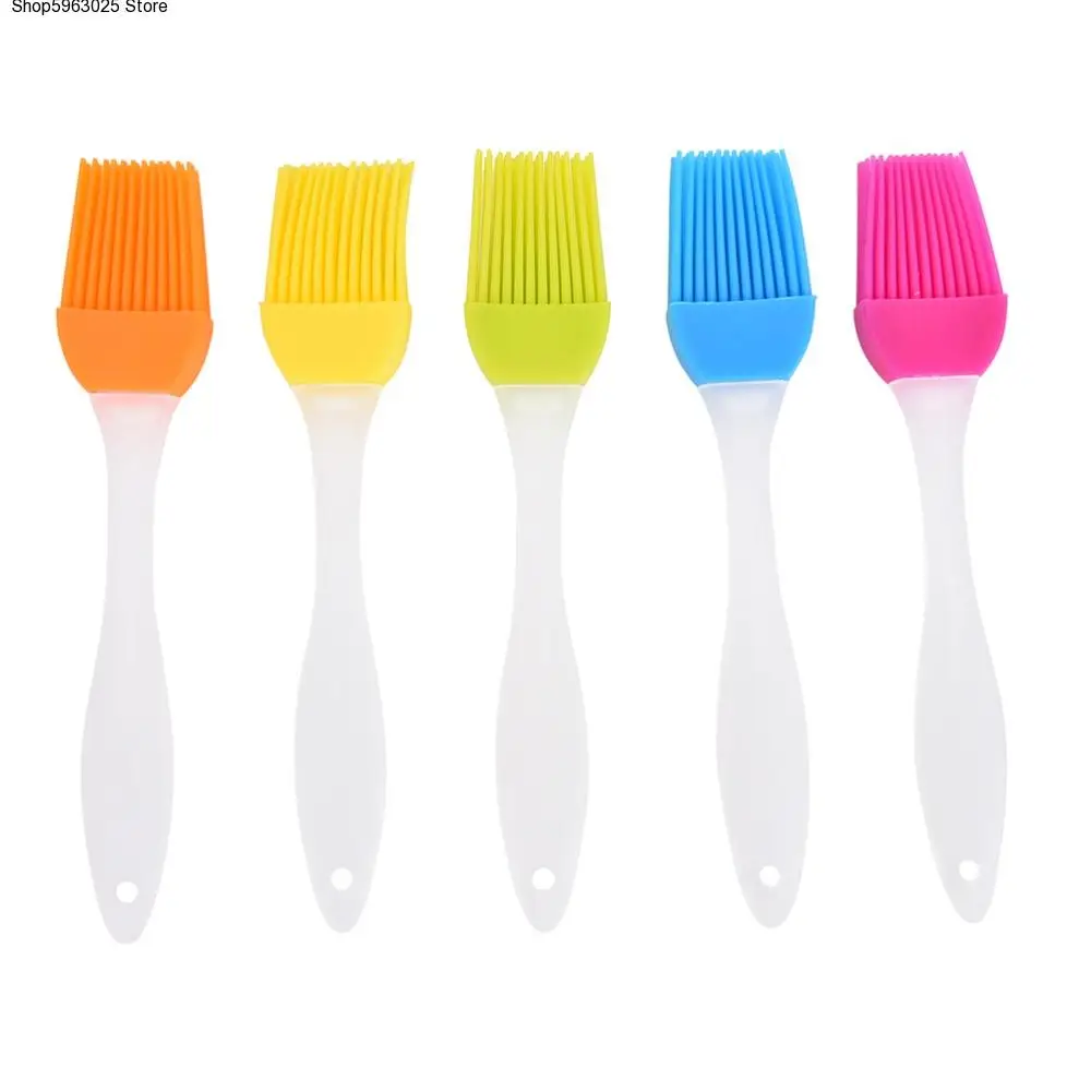 

17cm Silicone Pastry Brush Baking Bakeware Barbecue Cake Pastry Bread Oil Cream Gadgets Cooking Enamel Tools Random Colors