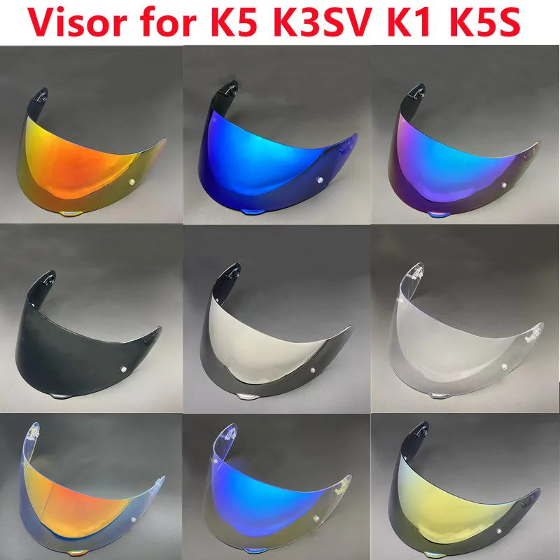 Visiera Per Casco K5 Per Agv K3Sv K1 K5 K5S Protezione Solare Ad Alta Resistenza Capacete Parabrezza Lente Uv-Cut Casco Accessori Moto
