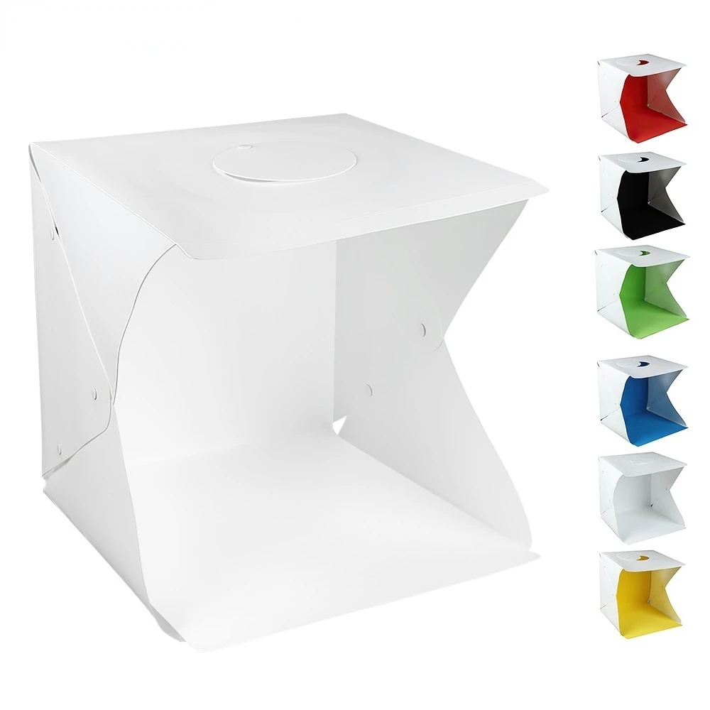 

Портативный софтбокс для фотостудии, белый складной светильник тбокс 40 см, 6 цветов, для студийной съемки