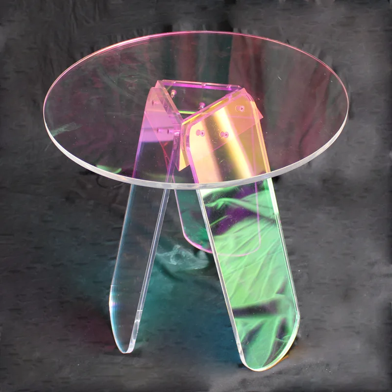 

2023 Year Aoliviya Official New Cross-Border Acrylic Colorful Coffee Table Nordic Modern Living Room Reception Internet Celebrit